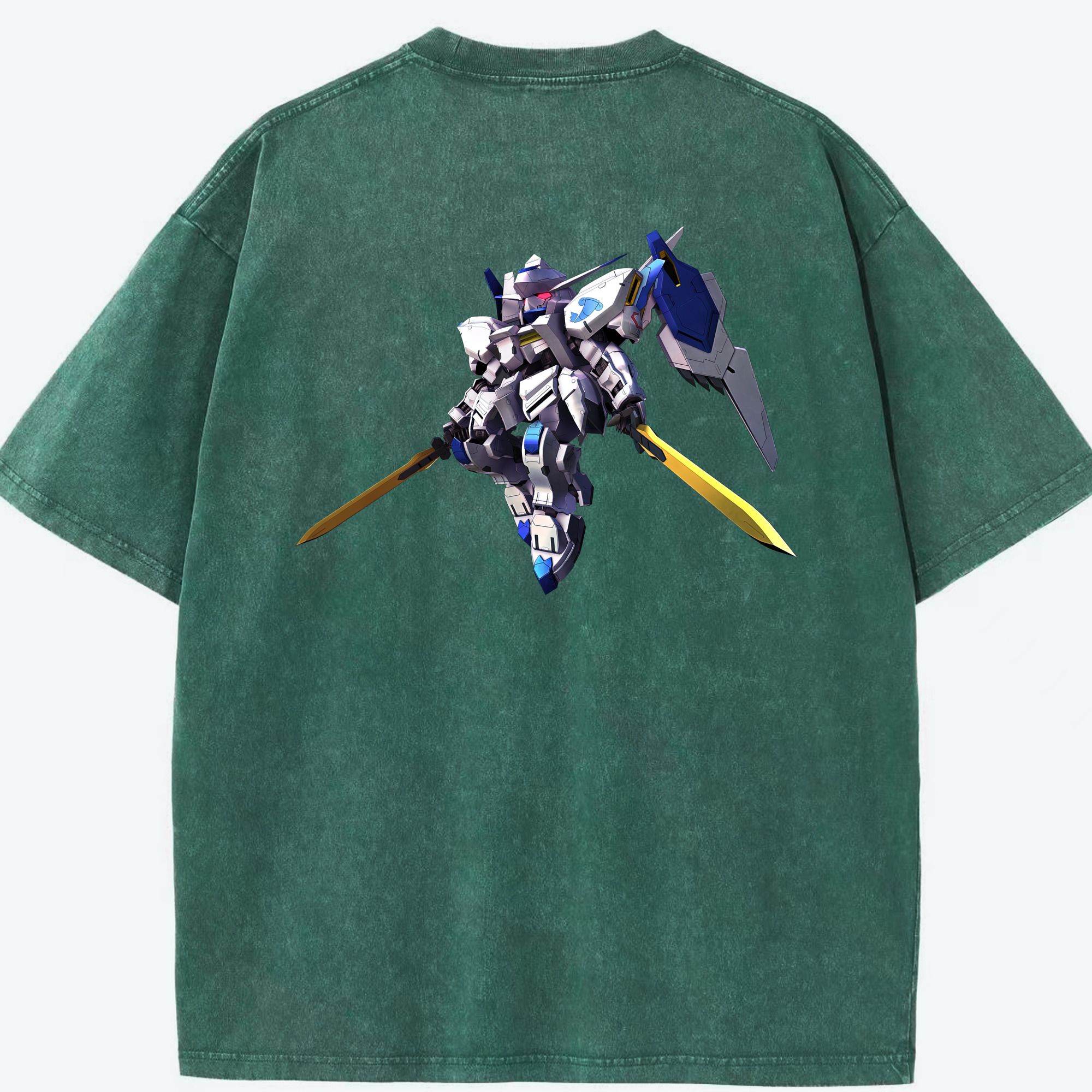 （画像用） 機動戦士ガンダム Mobile Suit Gundam 綿100% ヴィンテージ風 半袖Tシャツ（背面プリント）